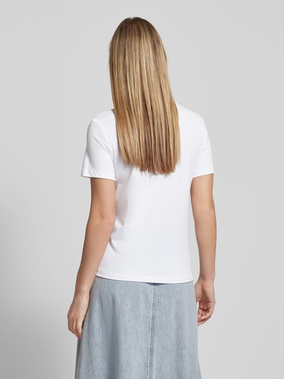 Only T-Shirt mit Paillettenbesatz Modell 'KITA' Weiss 5
