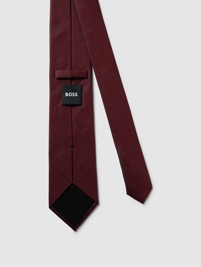 BOSS Slim Fit Krawatte aus Seide (7,5 cm) Bordeaux 3