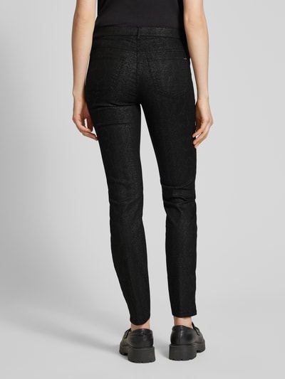 TONI Skinny fit broek met ritszakken Zwart - 5