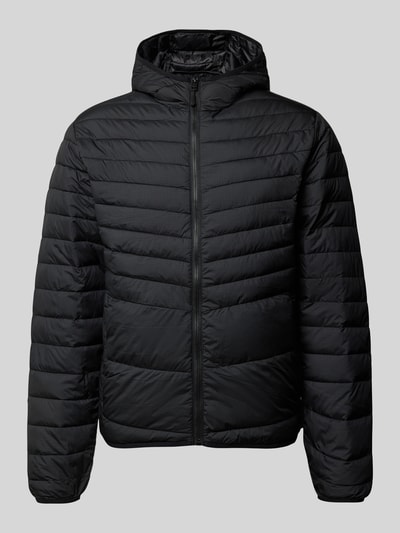 Jack & Jones Gewatteerd jack met capuchon, model 'ESTATE' Zwart - 2