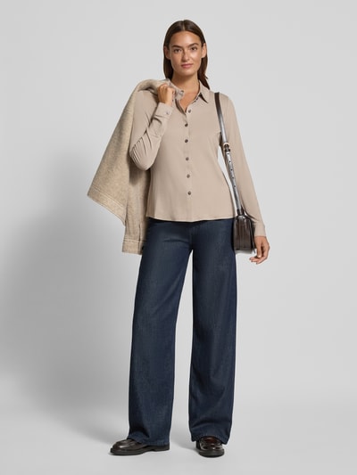 Marc O'Polo Regular Fit Hemdbluse aus Viskose-Mix Stein 1