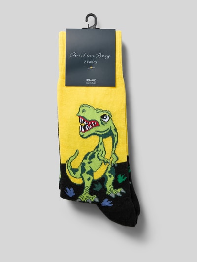 Christian Berg Men Sokken met elastische ribboordjes in een set van 2 paar  - 3