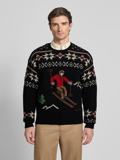 Polo Ralph Lauren Gebreide trui met motiefprint Zwart - 4
