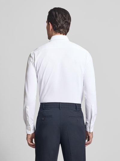 HUGO Slim Fit Businesshemd in Struktur-Optik Modell 'ERMO' Weiss 5