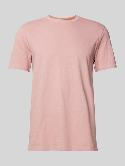 BOSS Orange T-Shirt mit Rundhalsausschnitt Modell 'Tegood' Rosa 1