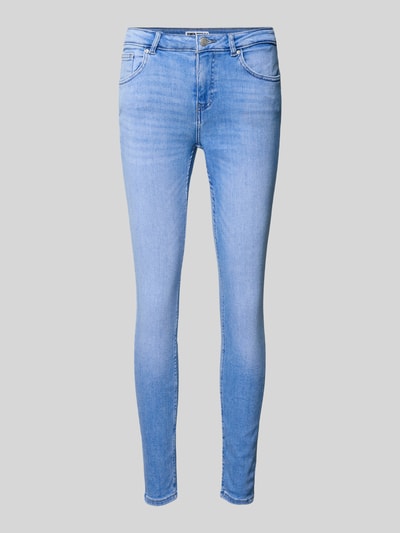 Review Skinny Fit Jeans mit 5-Pocket-Design Hellblau 1