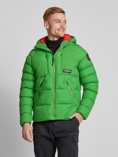 Napapijri Steppjacke mit Kapuze Modell 'MOESA' Gruen 4