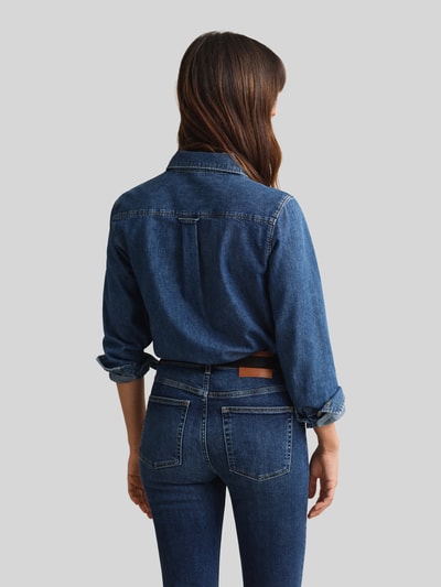 GANT Relaxed Fit Jeansbluse aus reiner Baumwolle Jeansblau 5