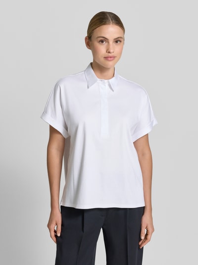 ETERNA Bluse mit kurzer verdeckter Knopfleiste Weiss 4