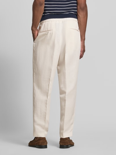 BOSS Schmale Hose aus Lyocell-Leinen-Mix Modell 'C-PhilC' Offwhite 5
