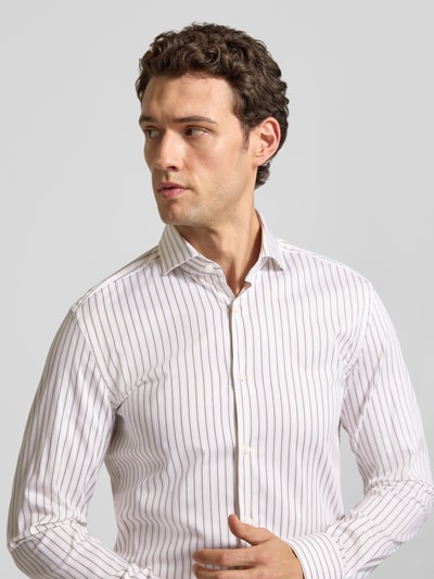 BOSS Slim Fit Businesshemd aus Baumwoll-Mix Modell 'HANK' Sand 3