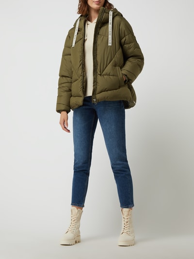 Tom Tailor Denim Steppjacke mit Kapuze  Oliv 1