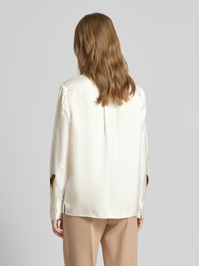 Herzensangelegenheit Hemdbluse aus reiner Seide Offwhite 5