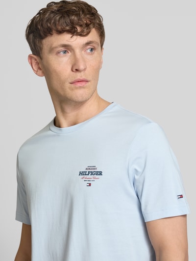 Tommy Hilfiger T-Shirt aus reiner Baumwolle Modell 'ALL AMERICAN' Hellblau 3