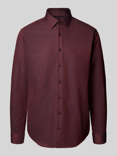 Jake*s Regular Fit Business-Hemd mit Kentkragen Rostrot 2