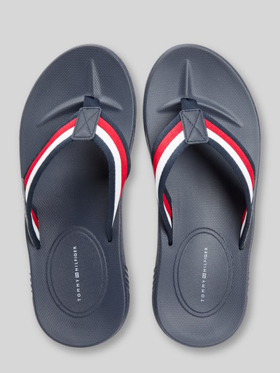 Tommy Hilfiger Zehentrenner mit Logo Details Marine 3