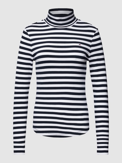 Tommy Hilfiger Longsleeve mit Stehkragen Marine 2