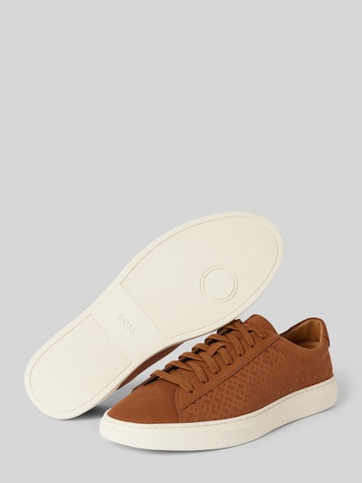 BOSS Sneaker mit Schnürverschluss Modell 'Kieran' Cognac 4