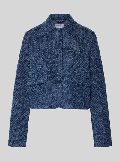 Produktfoto, Blazer in Bouclé-Optik mit verdecktem Verschluss von Jake*s Collection, bawełna, prosty krój, imitacja bouclé, kołnierzyk typu kent, zapięcie, kieszenie z patką, długość tyłu w rozmiarze 36: 50 cm, szerokość w rozmiarze 36: 52 cm, długość rękawów w rozmiarze 36: 63 cm