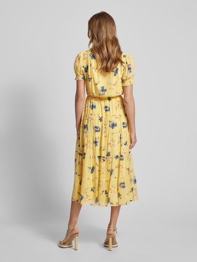 Lauren Ralph Lauren Midikleid mit floralem Muster Modell 'RASTUNETTE' Gelb 5
