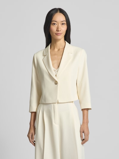 s.Oliver BLACK LABEL Shaped Fit Kurzblazer mit 3/4-Ärmeln Offwhite 4
