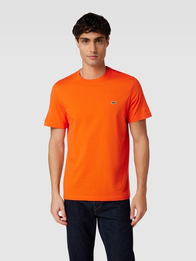 Lacoste T-Shirt mit Logo-Patch Orange 4