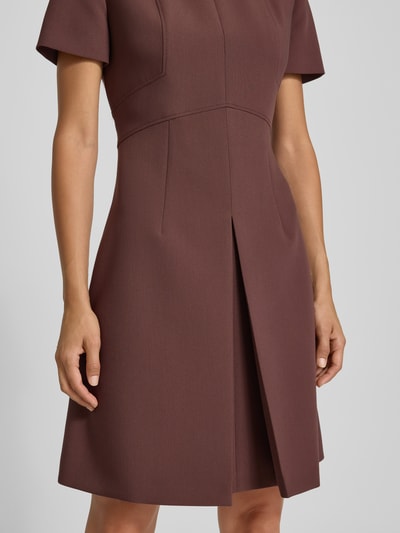 HUGO A-Linien-Kleid mit Viskose-Anteil Modell 'KILAME' Schoko 3
