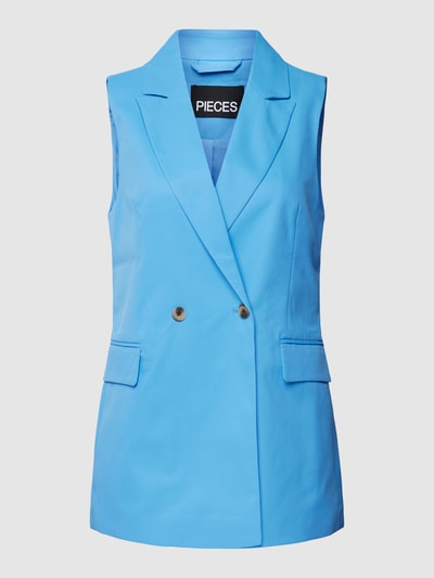 Pieces Blazer met klepzakken, model 'TALLY' Bleu - 2