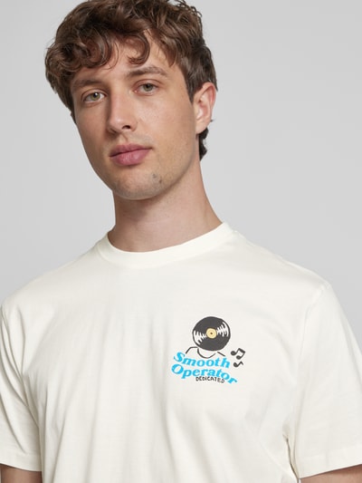 Dedicated T-shirt met ronde hals, model 'Smooth Operator' Offwhite - 3