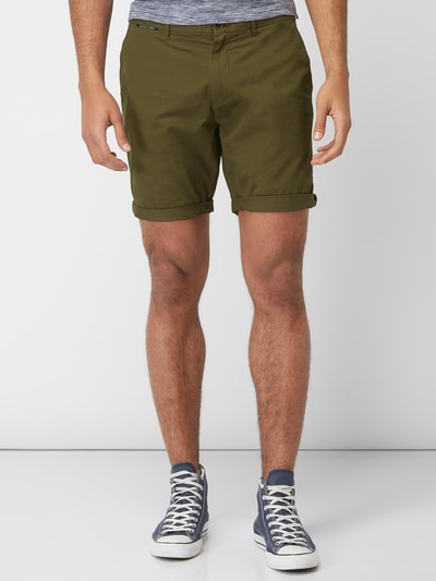 Scotch & Soda Korte chino met Franse steekzakken  Kaki - 4