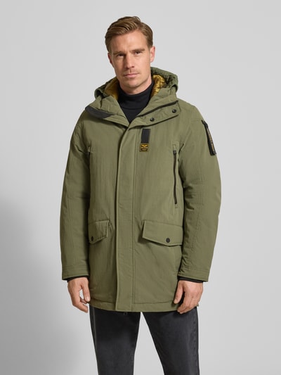 PME Legend Parka mit Label-Detail Oliv 4