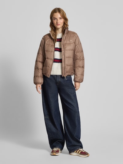 Levi's® Gewatteerd jack met labelstitching Taupe - 1