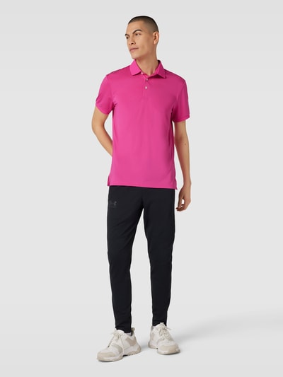 Polo Ralph Lauren Poloshirt met labelstitching Felroze - 1