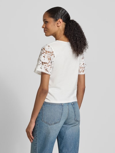 Vero Moda T-shirt o kroju regular fit z czystej bawełny model ‘PANNA’ Biały 5