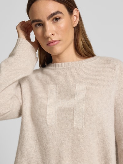Hemisphere Gebreide pullover van kasjmiermix Taupe - 3