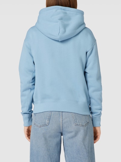 Polo Ralph Lauren Hoodie mit Label-Print Modell 'MED BEAR' Rauchblau 5