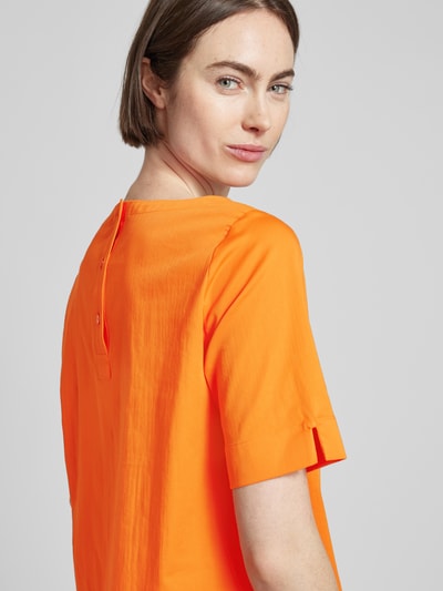 Milano Italy Blusenshirt mit Rundhalsausschnitt Orange 3