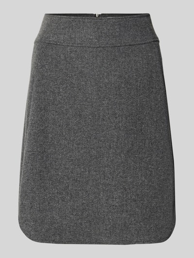 Christian Berg Woman Knielanger Rock mit breitem Bund Anthrazit 2