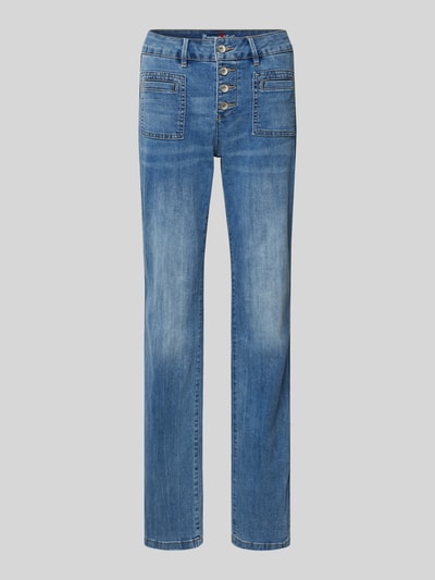 Buena Vista Straight leg jeans met steekzakken, model 'Stella' Blauw - 2