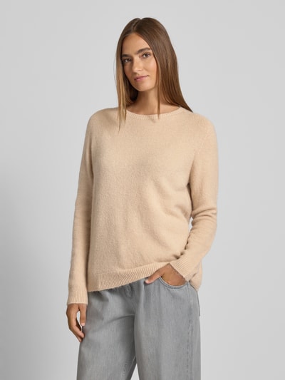 Rich & Royal Strickpullover mit gerippten Abschlüssen Sand 4