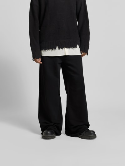 MM6 Maison Margiela Wide Fit Stoffhose mit Gesäßtasche Black 4