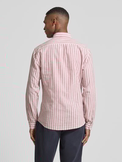 Lindbergh Slim fit vrijetijdsoverhemd met button-downkraag Roze - 5
