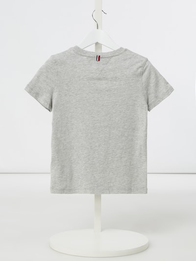 Tommy Hilfiger Kids T-Shirt aus Organic Cotton mit Logo-Details  Mittelgrau Melange 3