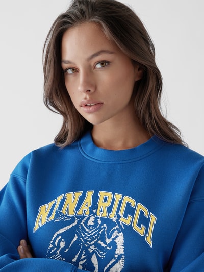 Nina Ricci Sweatshirt mit Motiv-Print Blau 3