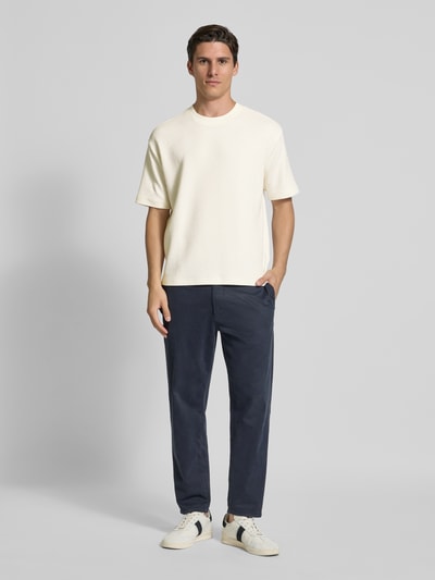 MCNEAL T-shirt met geribde ronde hals Ecru - 1