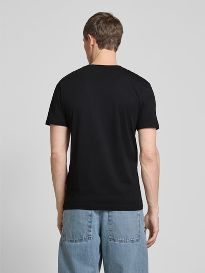 Tom Tailor Denim Regular Fit T-Shirt mit großem Label-Schriftzug BLACK 5