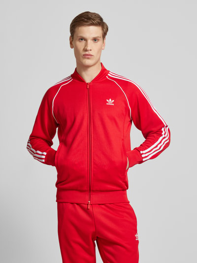 adidas Originals Sweatjack met labelstitching Rood - 4