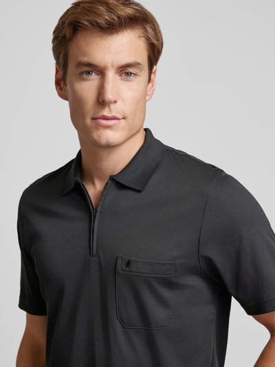 RAGMAN Regular Fit Poloshirt mit Brusttasche Black 3