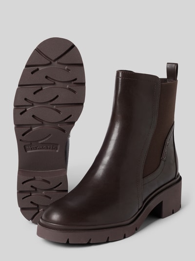 Tamaris Chelseas mit Zuglasche Dunkelbraun 4