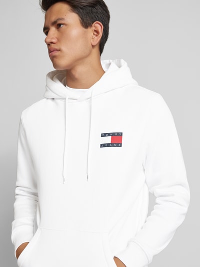 Tommy Jeans Hoodie mit Label-Print Weiss 3